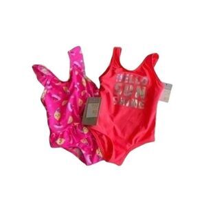 PriMark NWT set of two one piece bathing suits 9/12 months